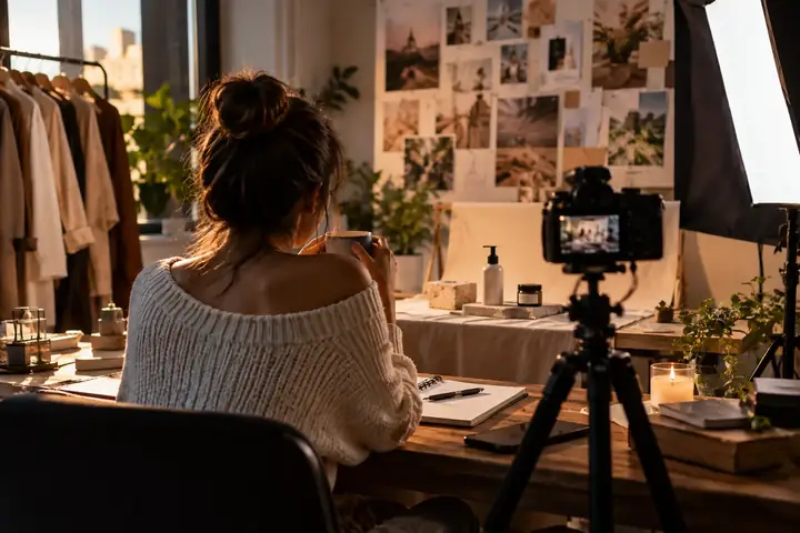 AI workspace analyzing a reference ad and rebuilding its creative flow